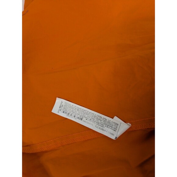 Zara Womens Orange Dress Long Sweatheart Neck Cotton Sleeveless Beach Size M - Picture 6 of 13